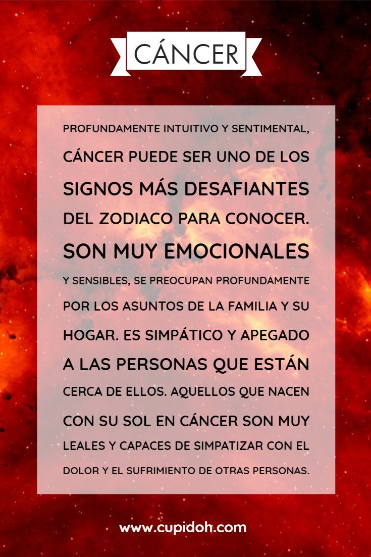 personalidad de Cáncer