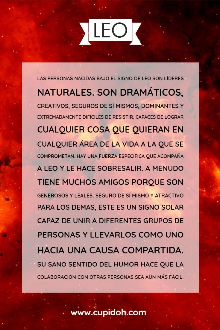 personalidad de Leo