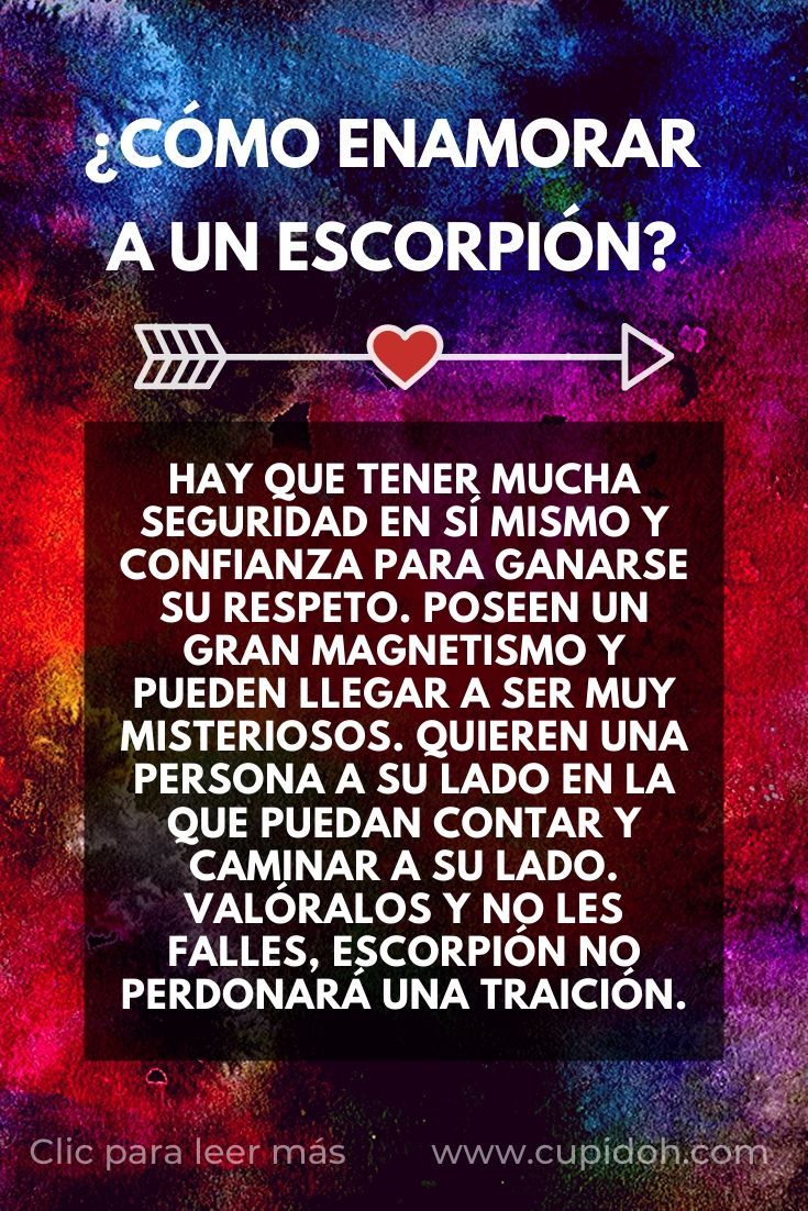 ¿Cómo conquistar a los signos de Agua? 2 como enamorar a un escorpio