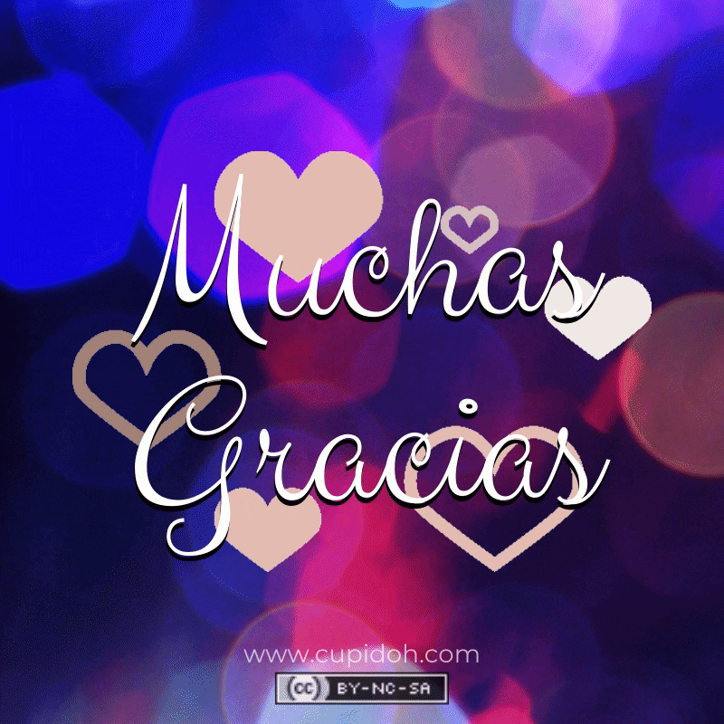 muchas gracias