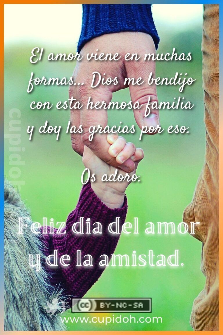 Feliz día del amor y amistad