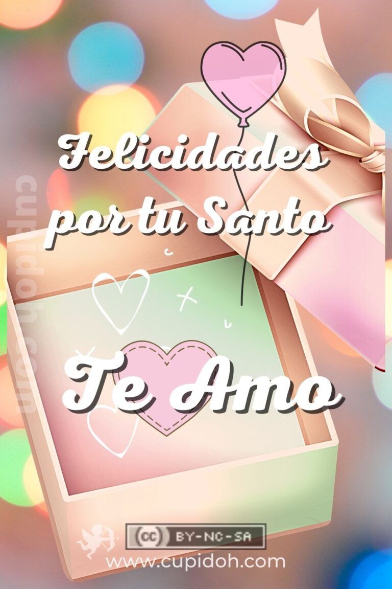 Felicidades por tu santo