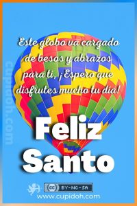 Feliz día de santo